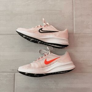Nike Downshifter 7 Light Soft Pink Black Sneakers Running Shoe 2022 Mesh Fabric